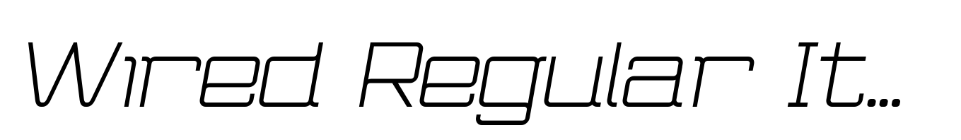 Wired Regular Italic